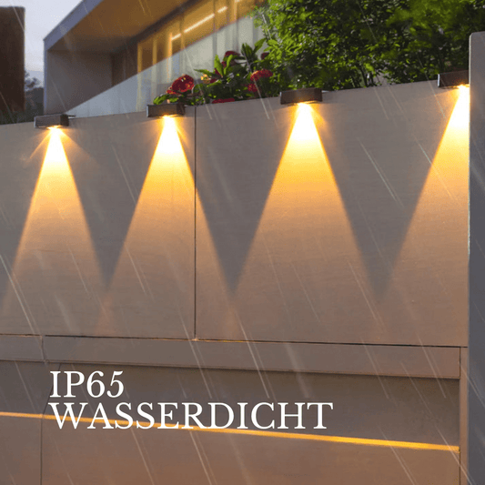 مصباح جداري شمسي للمساحات الخارجية